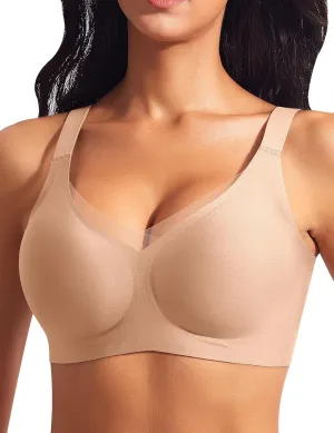 Wireless Bras for Women Mesh Crossover Bras Seamless Full Coverage No Underwire Comfortable Supportive Everyday Bra