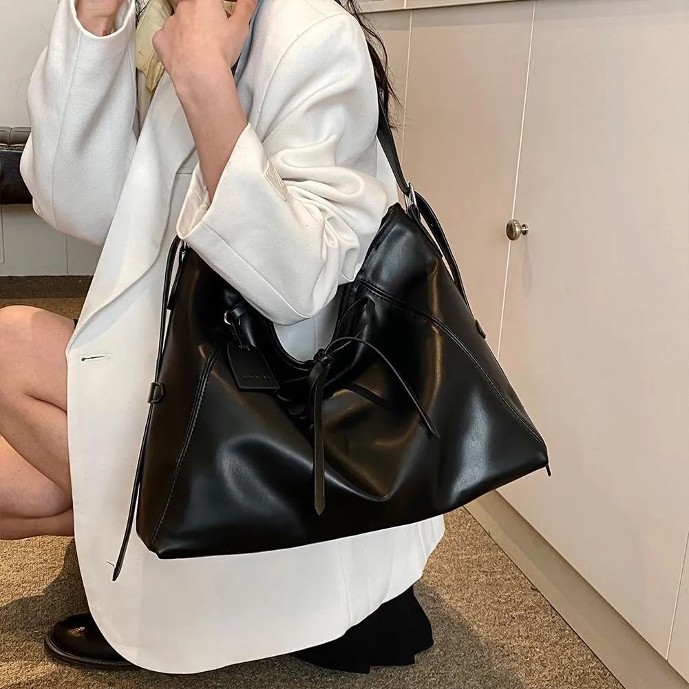 Women Fashion Shoulder Bag Solid Color PU Stylish Crossbody Bag Adjustable Strap Casual Satchel Bag for Party Vaca