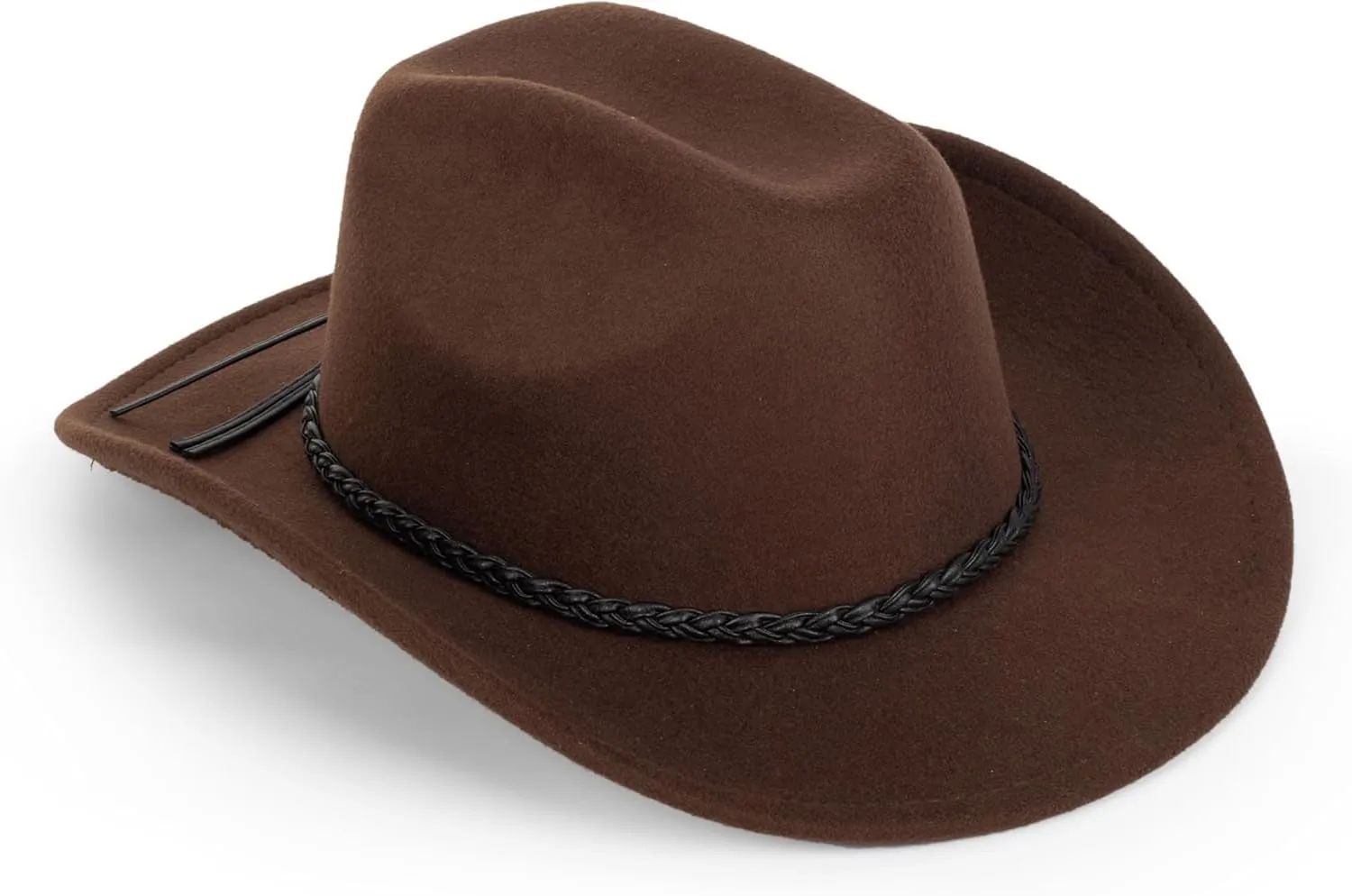 Women Men Classic-Western-Cowboy-Hat - Wide Brim Western Cowboy Cowgirl Hat Fedora Hats(Size:M)
