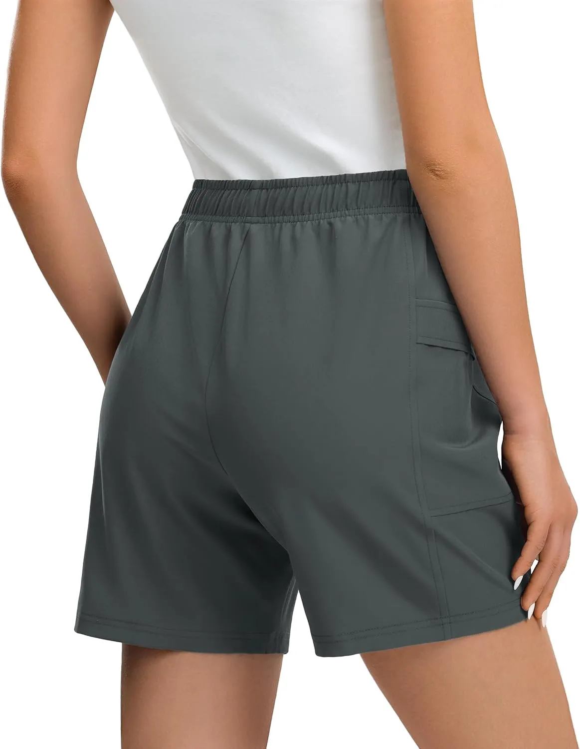 Women's Hiking Cargo Casual Shorts 6 inches Lightweight Quick Dry Athletic Shorts for Golf Workout Travel Summer 2025