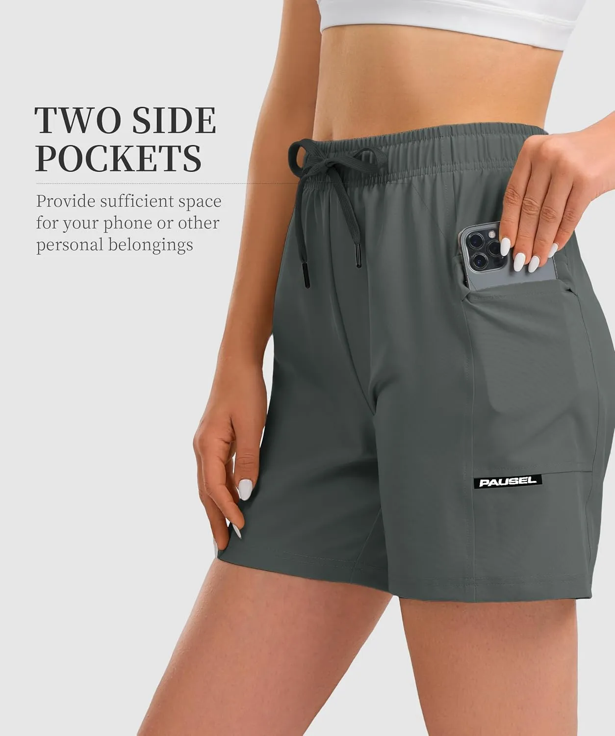 Women's Hiking Cargo Casual Shorts 6 inches Lightweight Quick Dry Athletic Shorts for Golf Workout Travel Summer 2025