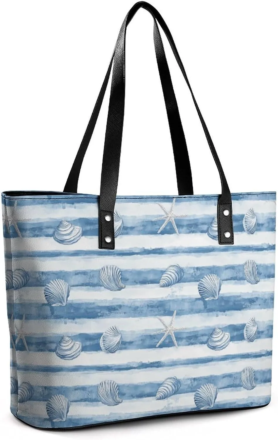 Women's Leather Tote Bag Fashion Handbag for Work Travel Shopping Daily Use Large Capacity Shoulder Purse