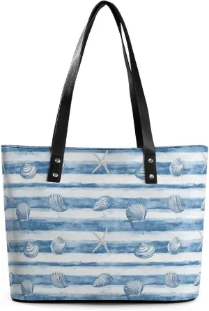 Women's Leather Tote Bag Fashion Handbag for Work Travel Shopping Daily Use Large Capacity Shoulder Purse