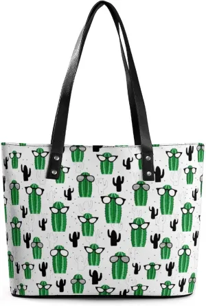 Women's Leather Tote Bag Fashion Handbag for Work Travel Shopping Daily Use Large Capacity Shoulder Purse