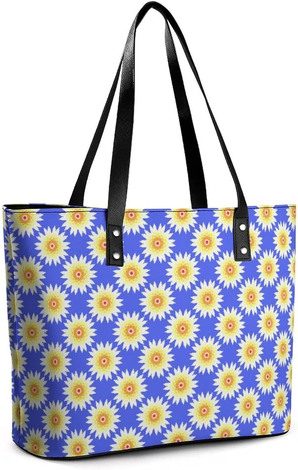 Women's Leather Tote Bag Fashion Handbag for Work Travel Shopping Daily Use Large Capacity Shoulder Purse