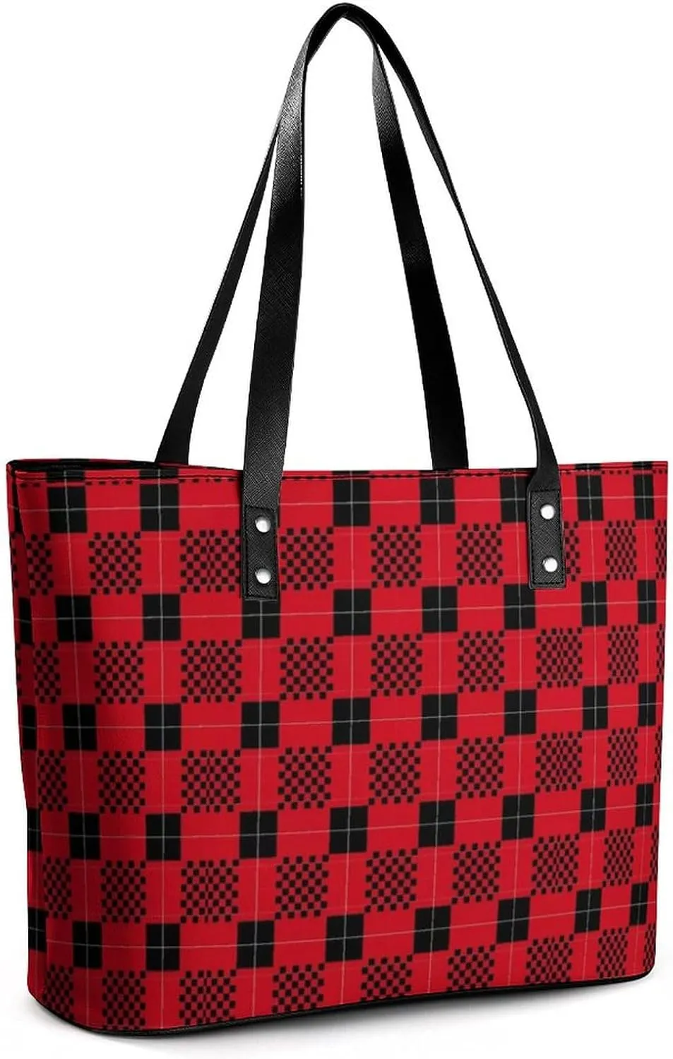Women's Leather Tote Bag Fashion Handbag for Work Travel Shopping Daily Use Large Capacity Shoulder Purse