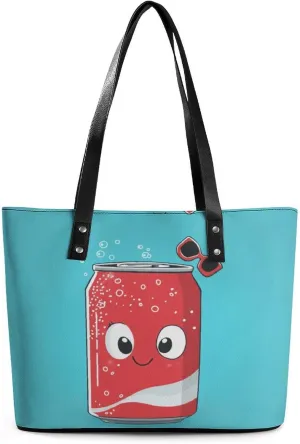 Women's Leather Tote Bag Fashion Handbag for Work Travel Shopping Daily Use Large Capacity Shoulder Purse