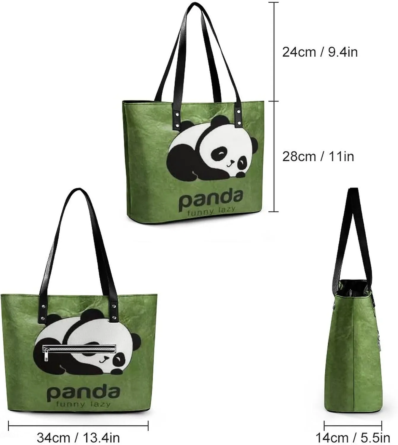 Women's Leather Tote Bag Fashion Handbag for Work Travel Shopping Daily Use Large Capacity Shoulder Purse