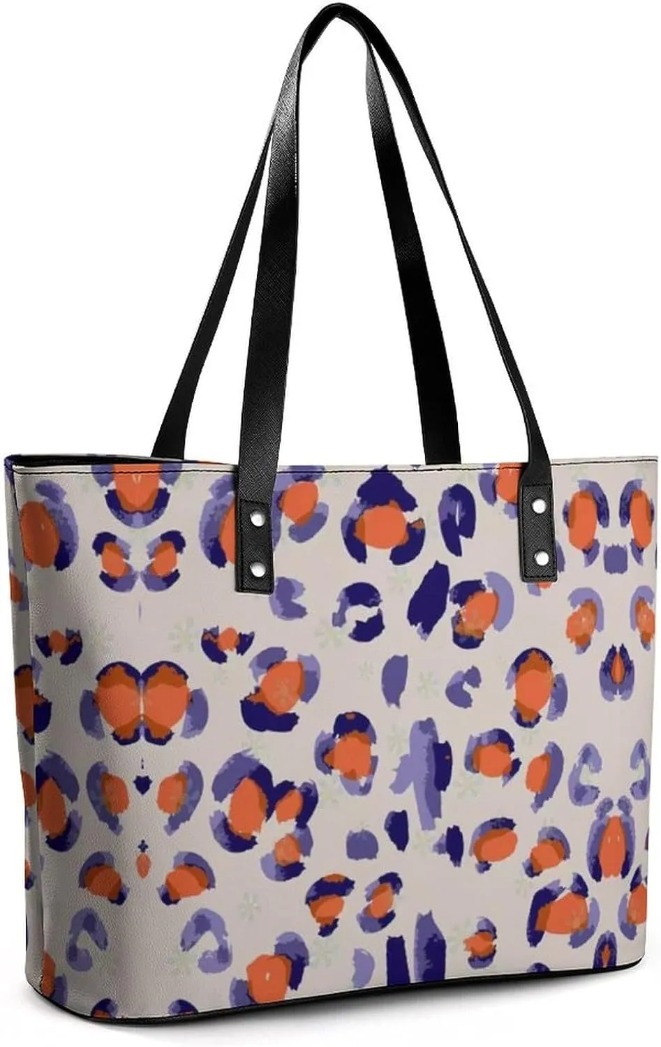 Women's Leather Tote Bag Fashion Handbag for Work Travel Shopping Daily Use Large Capacity Shoulder Purse