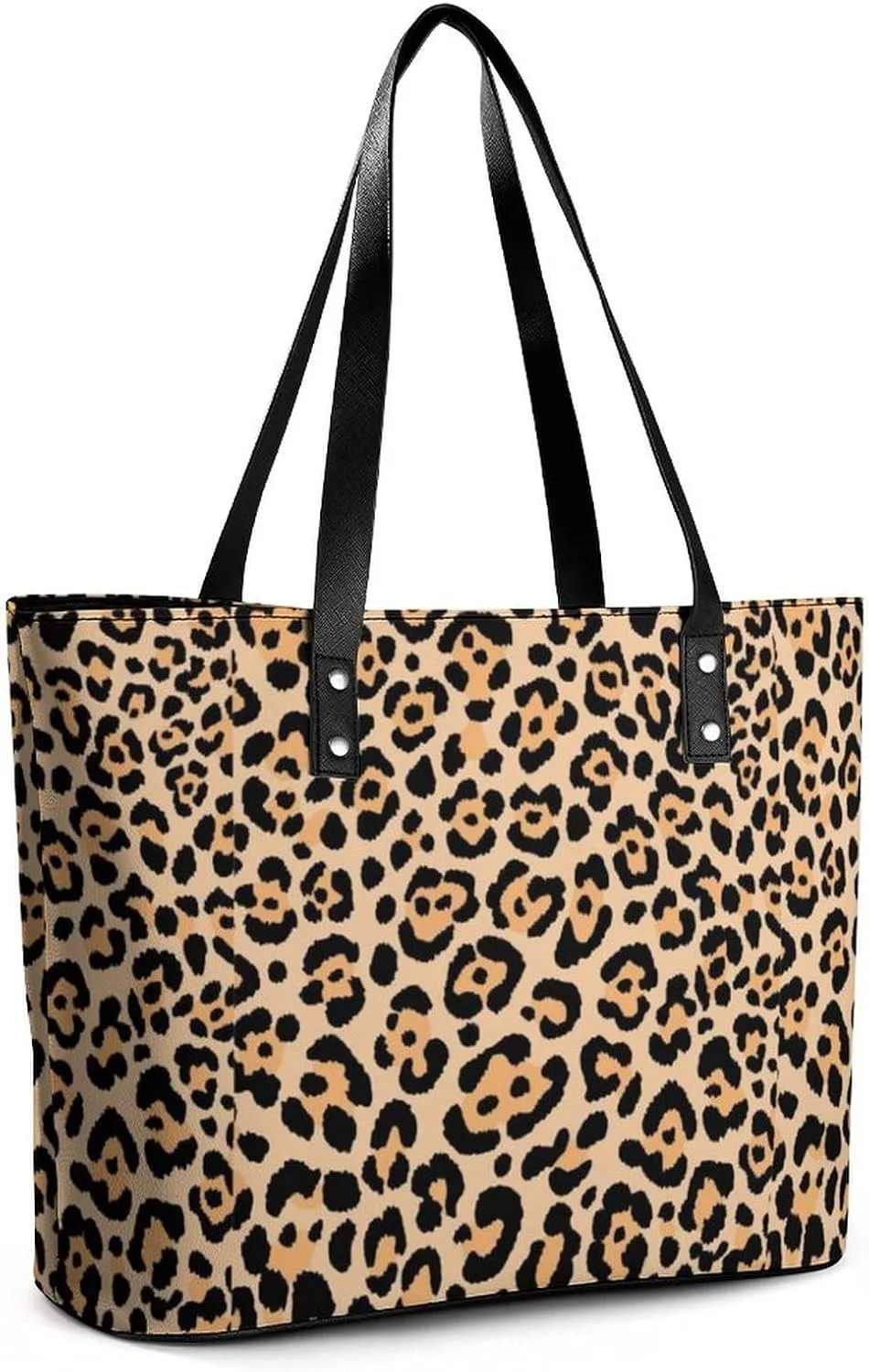 Women's Leather Tote Bag Fashion Handbag for Work Travel Shopping Daily Use Large Capacity Shoulder Purse