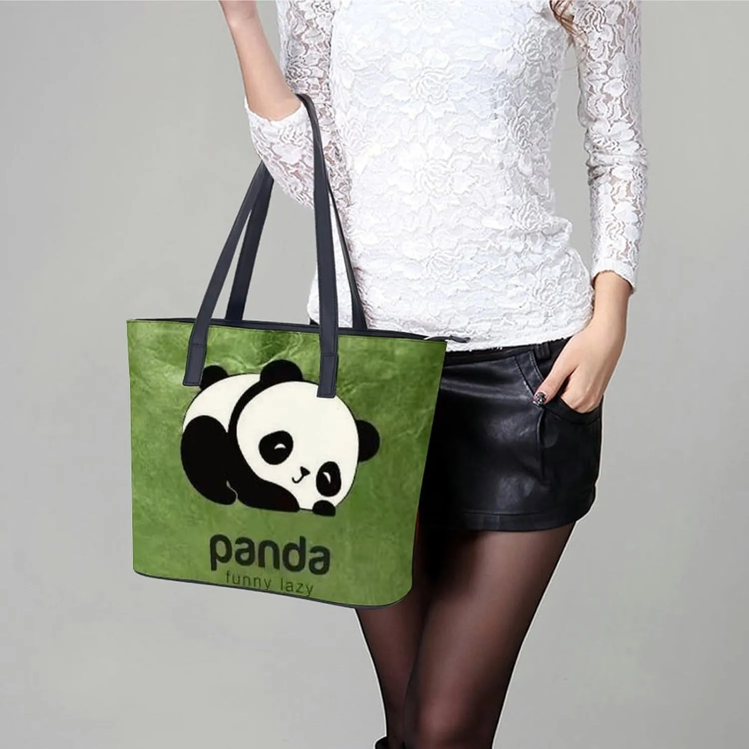 Women's Leather Tote Bag Fashion Handbag for Work Travel Shopping Daily Use Large Capacity Shoulder Purse