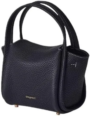 Women's Mini Vegetable Basket Leather Handbag Crossbody Mini Shoulder Bag (Color : Brown, Size : 6.69 * 3.54 * 4.9in)
