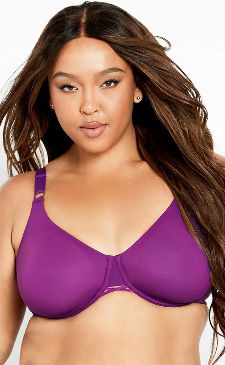 Women's Plus Size Bra - Fashion Smooth Back