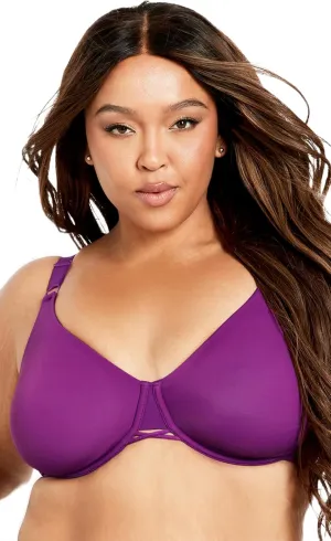 Women's Plus Size Bra - Fashion Smooth Back