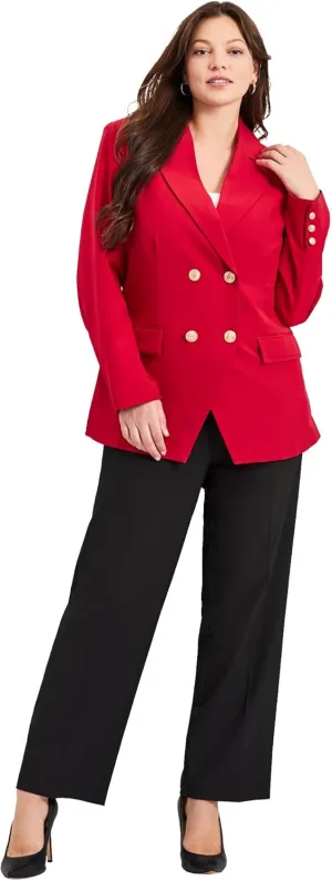 Women's Plus Size Cool Hand Double Breasted Blazer
