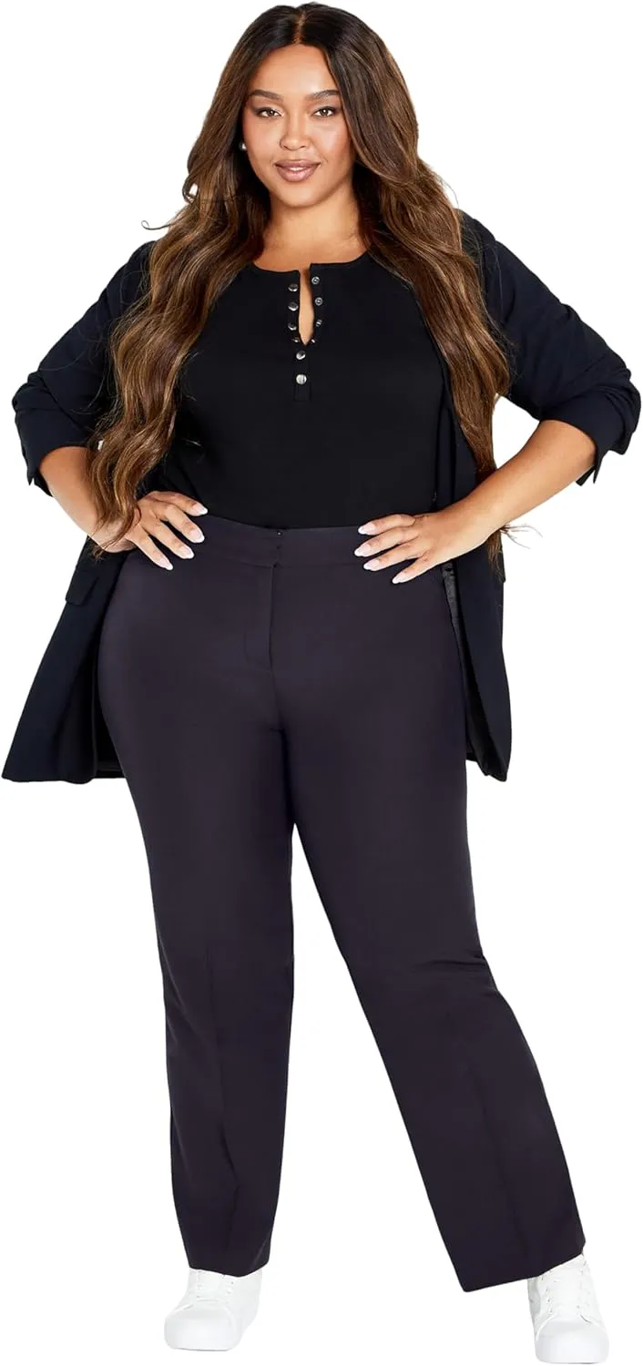 Women's Plus Size Cool Hand Trouser Black