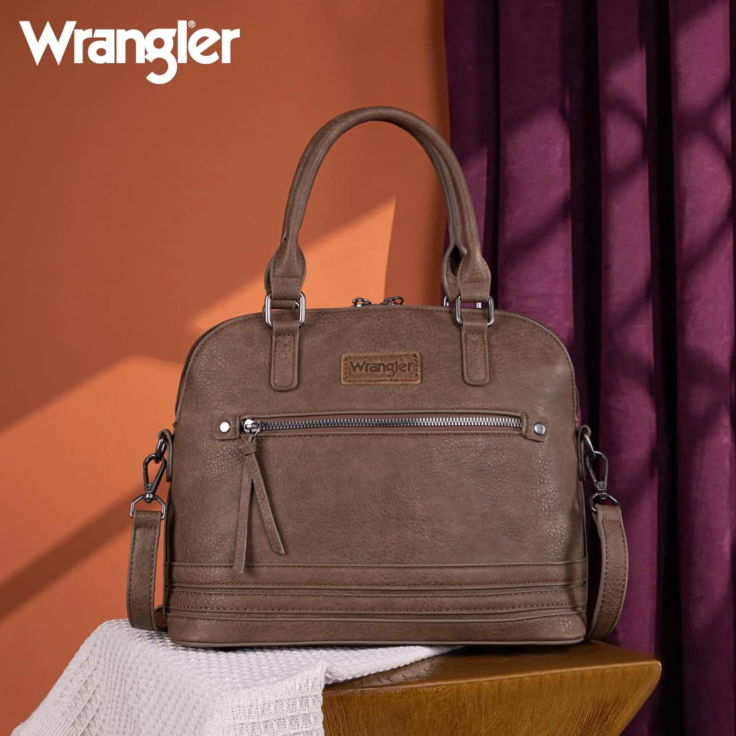 Wrangler Top-Handle Purse for Women Satchel Doctor Handbags
