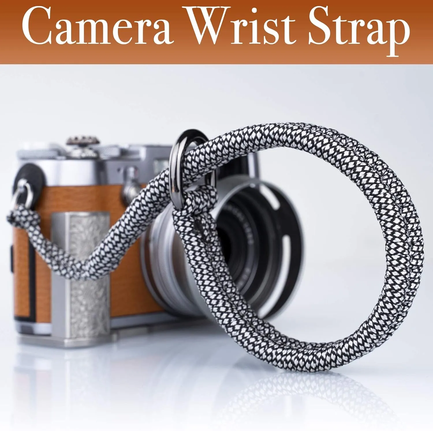 Wrist Strap for DSLR/Mirrorless Camera, Quick Release Hand Strap with Safer Connector (Off-white)