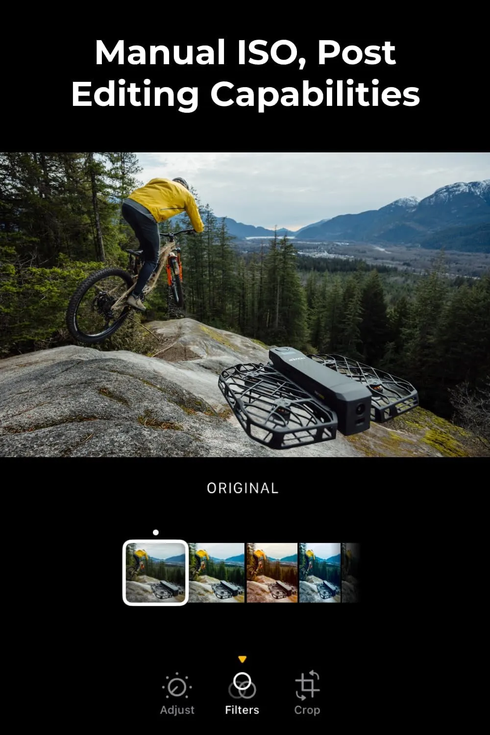 X1 PRO 4K Action Flying Camera, Foldable Drone with Camera with 42 KM/H Follow Speed, 10  Fully Automatic Flight Modes, Fly Anywhere with OmniTerrain, SmoothCapture 2.0(Basic Combo)