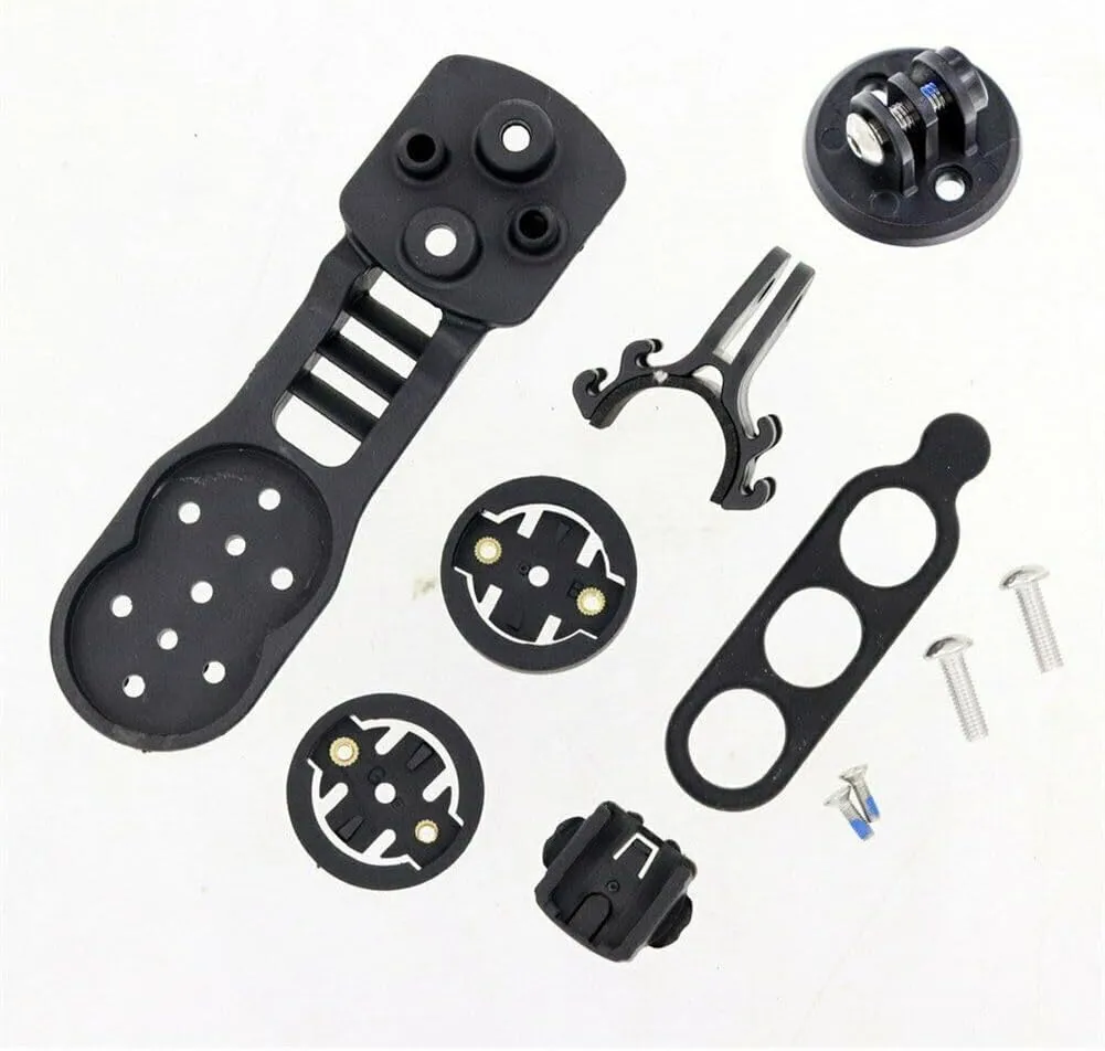 XBERSTAR 5D ACR Integrated Handlebar Computer Mount Holder for Garmin/Bryton/Cateye Edge Bicycle Computer Holder, Road Bike Cycling Computer