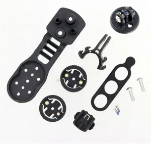 XBERSTAR 5D ACR Integrated Handlebar Computer Mount Holder for Garmin/Bryton/Cateye Edge Bicycle Computer Holder, Road Bike Cycling Computer