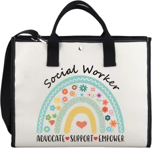 XYANFA Social Worker Tote Bag Social Worker Appreciation Gifts Counselor Msw Graduation Gift Lmsw Tote Bag