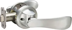 Yale P5101N01 Navis Paddle Passage Lever (Push/Pull to Open), Hands-Free Opening – Push with Your Hip, Satin Nickel