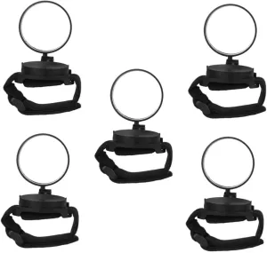 YARNOW 5pcs Bike Rear View Mirror Wrist Wear Bike Mirror Universal Fit for Bicycle