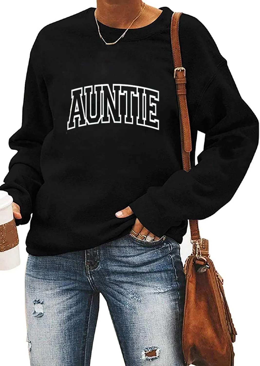 Yimoya Cool Aunts Club Sweatshirt Womens Auntie Sweatshirts Gift for Auntie
