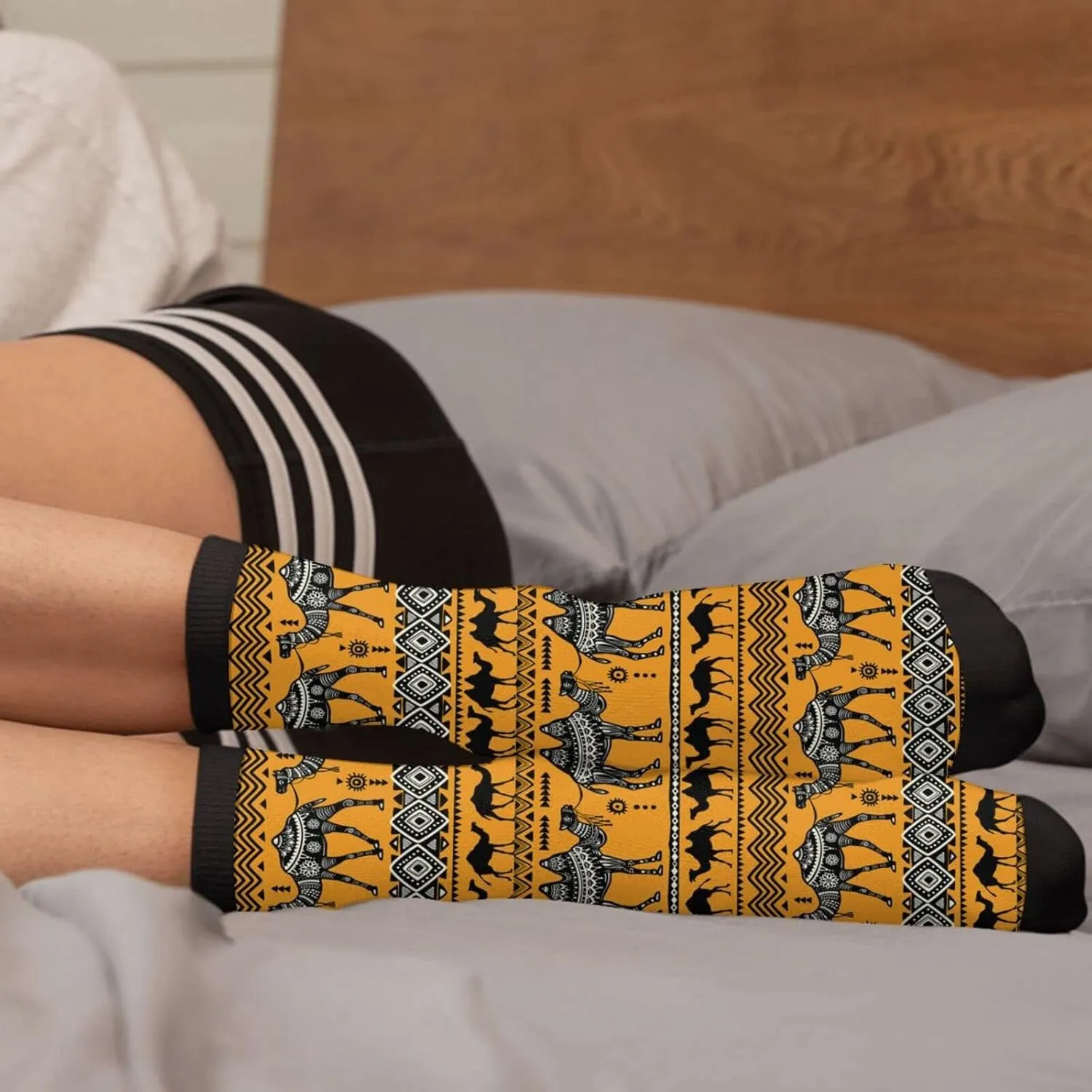 YISHOW Cool Socks Men's Women's Crew Socks Funny Crazy Novelty Socks