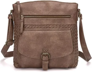 Yohora Shoulder Bag for Women Hobo Crossbody Purse Leather Tote Handbag Roomy Messenger Satchel for Work Daily Travel