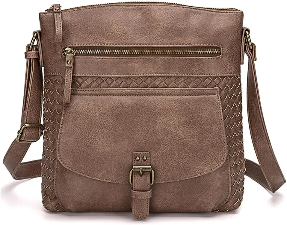 Yohora Shoulder Bag for Women Hobo Crossbody Purse Leather Tote Handbag Roomy Messenger Satchel for Work Daily Travel