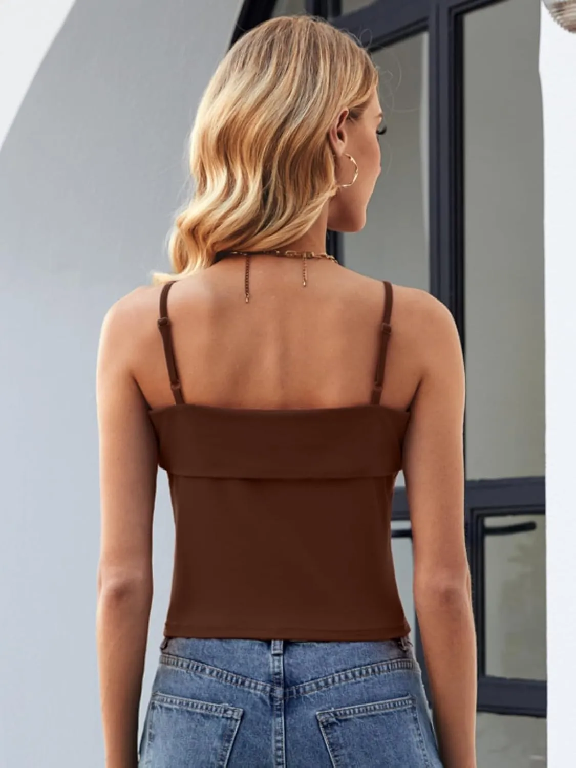 ZANZEA Tank Tops for Women 2025 Square Neck Camisole Adjustable Spaghetti Strap Basic Going Out Tops