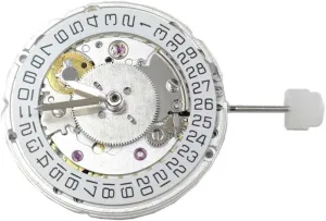 Zephis 25.6mm 4 Hands Automatic Mechanical Watch Movement 25 Jewels Date At 3 O'clock Replacement For ETA 2836 2 GMT Watch Accessories| | - - (Color: White)