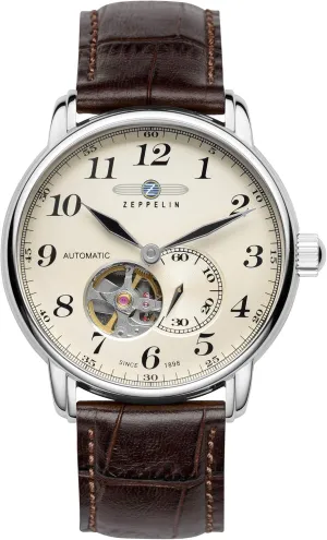 Zeppelin Men's Automatic Watch LZ127 GRAF 7666-5, Multicoloured/Multicoloured, Einheitsgröße, Modern