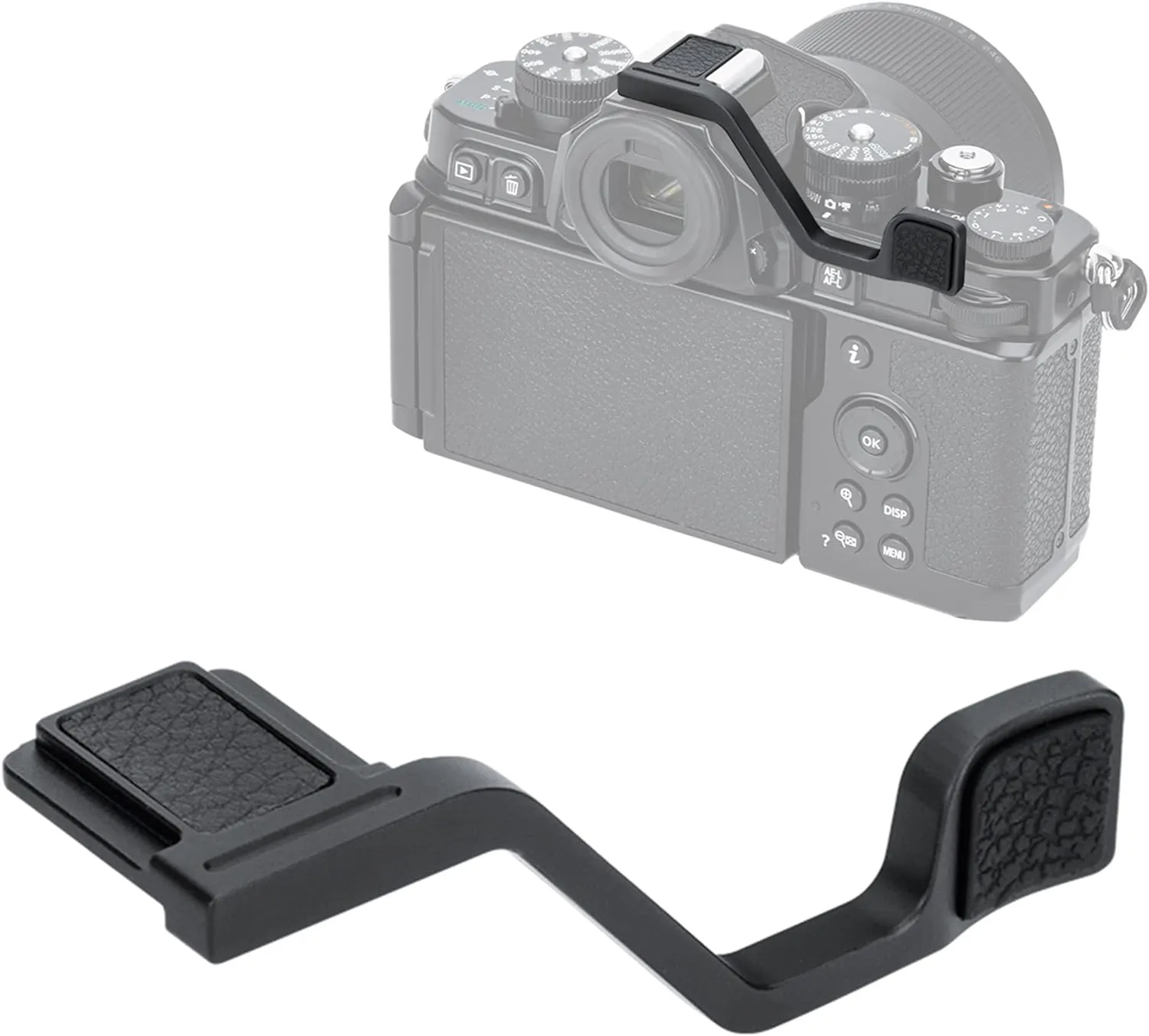Zf Z f Thumb Up Grip, Aluminum Alloy Metal Thumb Up Grip for Nikon Zf Z f Camera with Hot Shoe Cover Protector Thumb Rest Support Holder, Not Affect The Use of Zf Z f Camera Buttons