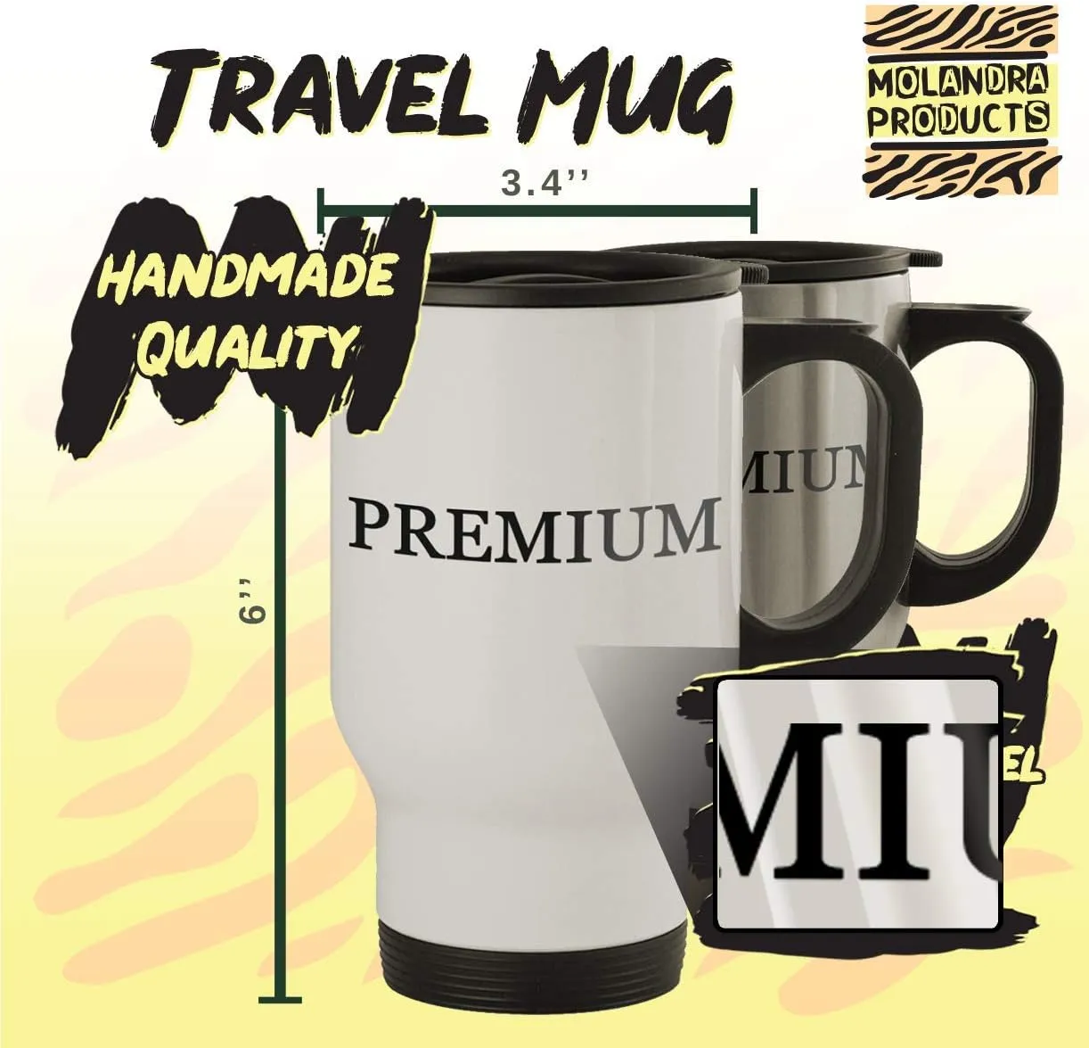 Zombie Repellent - 14oz Stainless Steel Travel Mug, Silver